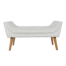 Load image into Gallery viewer, Tufted Fabric Bed Bench Upholstered Footstool Footstools Living and Home
