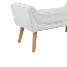 Load image into Gallery viewer, Tufted Fabric Bed Bench Upholstered Footstool Footstools Living and Home