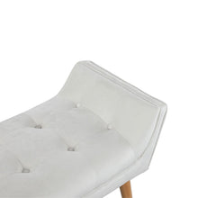 Load image into Gallery viewer, Tufted Fabric Bed Bench Upholstered Footstool Footstools Living and Home