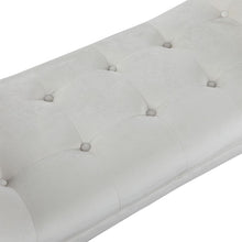 Load image into Gallery viewer, Tufted Fabric Bed Bench Upholstered Footstool Footstools Living and Home