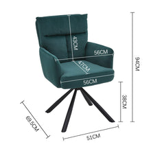Load image into Gallery viewer, Modern Swivel Chair with Upholstered and Black Legs Home Office Chairs Living and Home