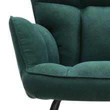 Load image into Gallery viewer, 3ft Patchwork Upholstered Rocking Chair with Wooden Skates Rocking Chairs Living and Home