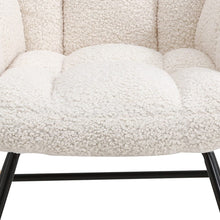 Load image into Gallery viewer, 3ft Patchwork Upholstered Rocking Chair with Wooden Skates Rocking Chairs Living and Home