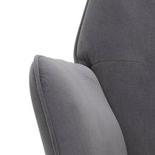 Load image into Gallery viewer, Modern Grey Rocking Chair with Velvet Upholstered