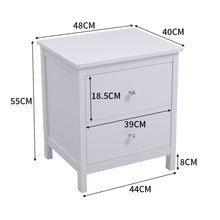 Load image into Gallery viewer, Wooden Storage Cabinet with 2 Drawers