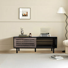Load image into Gallery viewer, Direct Slatted Sliding Door TV Stand Living and Home