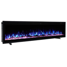 Load image into Gallery viewer, 42 Inch Electrical Fireplace with Remote, 12 Vibrant Flame Colours, Adjustable Heating Modes, and Safety Features