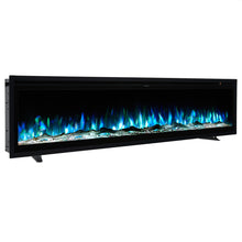 Load image into Gallery viewer, 42 Inch Electrical Fireplace with Remote, 12 Vibrant Flame Colours, Adjustable Heating Modes, and Safety Features