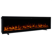 Load image into Gallery viewer, 42 Inch Electrical Fireplace with Remote, 12 Vibrant Flame Colours, Adjustable Heating Modes, and Safety Features