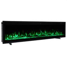 Load image into Gallery viewer, 42 Inch Electrical Fireplace with Remote, 12 Vibrant Flame Colours, Adjustable Heating Modes, and Safety Features