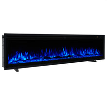 Load image into Gallery viewer, 42 Inch Electrical Fireplace with Remote, 12 Vibrant Flame Colours, Adjustable Heating Modes, and Safety Features