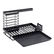 Load image into Gallery viewer, Black Steel Kitchen Sink Caddy Organizer