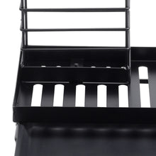 Load image into Gallery viewer, Black Steel Kitchen Sink Caddy Organizer