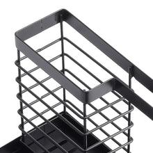 Load image into Gallery viewer, Black Steel Kitchen Sink Caddy Organizer