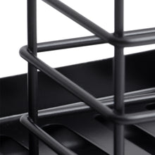 Load image into Gallery viewer, Black Steel Kitchen Sink Caddy Organizer