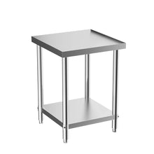 Load image into Gallery viewer, 2 Tier Commercial Kitchen Prep & Work Stainless Steel Table Commercial Work Tables Living and Home