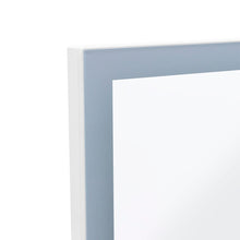 Load image into Gallery viewer, Anti-Fog Aluminum LED Touch Switch Bathroom Vanity Mirror with Clock Bathroom Mirrors Living and Home