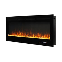 Load image into Gallery viewer, 60 Inch Insert Electric Fireplace Heater 153cm Wide Wall Mounted Fireplaces 1500W Wall Mounted Fireplaces Living and Home