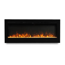 Load image into Gallery viewer, 60 Inch Insert Electric Fireplace Heater 153cm Wide Wall Mounted Fireplaces 1500W Wall Mounted Fireplaces Living and Home