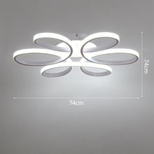 Load image into Gallery viewer, Floral 6 Rings Modern LED Ceiling Light Non-Dimmable Petal Flower-Shaped Light Ceiling Lights Living and Home