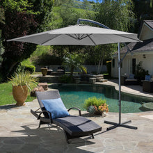 Load image into Gallery viewer, 3M Light Grey Sun Parasol Hanging Banana Umbrella Parasols Living and Home