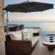 Load image into Gallery viewer, 3M Large Banana Cantilever Patio Parasol for Outdoor Sunshade and Rain with Fillable Base on Wheels