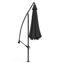 Load image into Gallery viewer, 3M Black Sun Parasol Hanging Banana Umbrella Parasols Living and Home