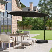 Load image into Gallery viewer, 3M Black Sun Parasol Hanging Banana Umbrella Parasols Living and Home