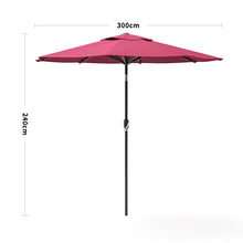 Load image into Gallery viewer, Copy of 3M Backyard Sunshade Parasol Garden Tilt Umbrella with Crank Parasols Living and Home