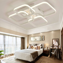Load image into Gallery viewer, Contemporary LED Light-adjusted Semi Flush Ceiling Light