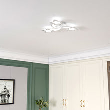 Load image into Gallery viewer, Modern LED Ceiling Light with Star Lampshades Ceiling Lights Living and Home W 60 x L 60 x H 6.5 cm Non-Dimmable (White Glow)