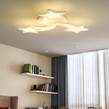 Load image into Gallery viewer, Modern LED Ceiling Light with Star Lampshades Ceiling Lights Living and Home W 60 x L 60 x H 6.5 cm Dimmable (Warm Glow)