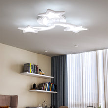 Load image into Gallery viewer, Modern LED Ceiling Light with Star Lampshades Ceiling Lights Living and Home W 60 x L 60 x H 6.5 cm Non-Dimmable (White Glow)