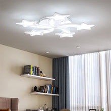 Load image into Gallery viewer, Modern LED Ceiling Light with Star Lampshades Ceiling Lights Living and Home W 70 x L 70 x H 6.5 cm Non-Dimmable (White Glow)