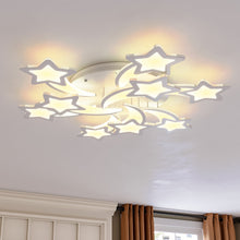 Load image into Gallery viewer, Modern LED Ceiling Light with Star Lampshades Ceiling Lights Living and Home W 90 x L 90 x H 6.5 cm Dimmable (Warm Glow)