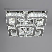 Load image into Gallery viewer, Modern Fancy Crystal LED Flush Mount Ceiling Light Fixture