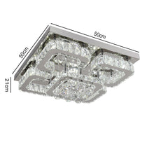 Load image into Gallery viewer, Modern Fancy Crystal LED Flush Mount Ceiling Light Fixture