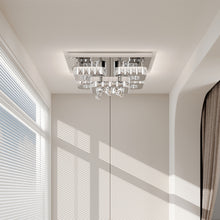 Load image into Gallery viewer, Modern Fancy Crystal LED Flush Mount Ceiling Light Fixture