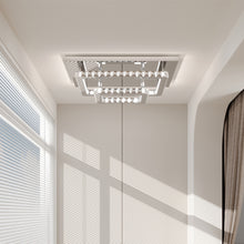 Load image into Gallery viewer, Square Large-size Glamourous Crystal LED Ceiling Light