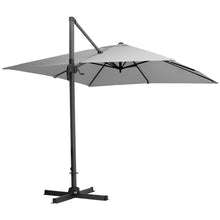 Load image into Gallery viewer, Large Square Canopy Rotating Outdoor Cantilever Parasol with Square Base