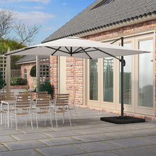 Load image into Gallery viewer, Garden Parasol Umbrella Cantilever Parasol with Parasol Base Parasols Living and Home Light Grey