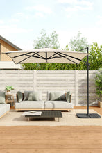 Load image into Gallery viewer, Garden Parasol Umbrella Cantilever Parasol with Petal Water Tank