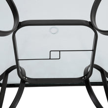Load image into Gallery viewer, Tempered Glass Outdoor Coffee Table with Parasol Hole