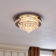Load image into Gallery viewer, 36w Crystal Ceiling Light Modern Chandeliers Lamp with Crystal Droplets Ceiling Lights Living and Home Dimmable (with remote control)