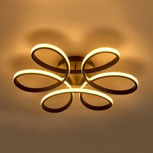 Load image into Gallery viewer, Modern Acrylic Light-adjusted Petal LED Semi Ceiling Light