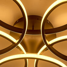 Load image into Gallery viewer, Modern Acrylic Light-adjusted Petal LED Semi Ceiling Light