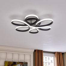 Load image into Gallery viewer, Black Frame Modern Dimmable/White LED Chandelier Ceiling Light Ceiling Lights Living and Home 74 cm Dimmable
