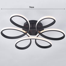 Load image into Gallery viewer, Black Frame Modern Dimmable/White LED Chandelier Ceiling Light Ceiling Lights Living and Home