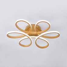Load image into Gallery viewer, Golden Frame Modern Cool White LED Chandelier Ceiling Light Ceiling Lights Living and Home