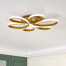 Load image into Gallery viewer, Golden Frame Modern Cool White LED Chandelier Ceiling Light Ceiling Lights Living and Home 74 cm Cool White